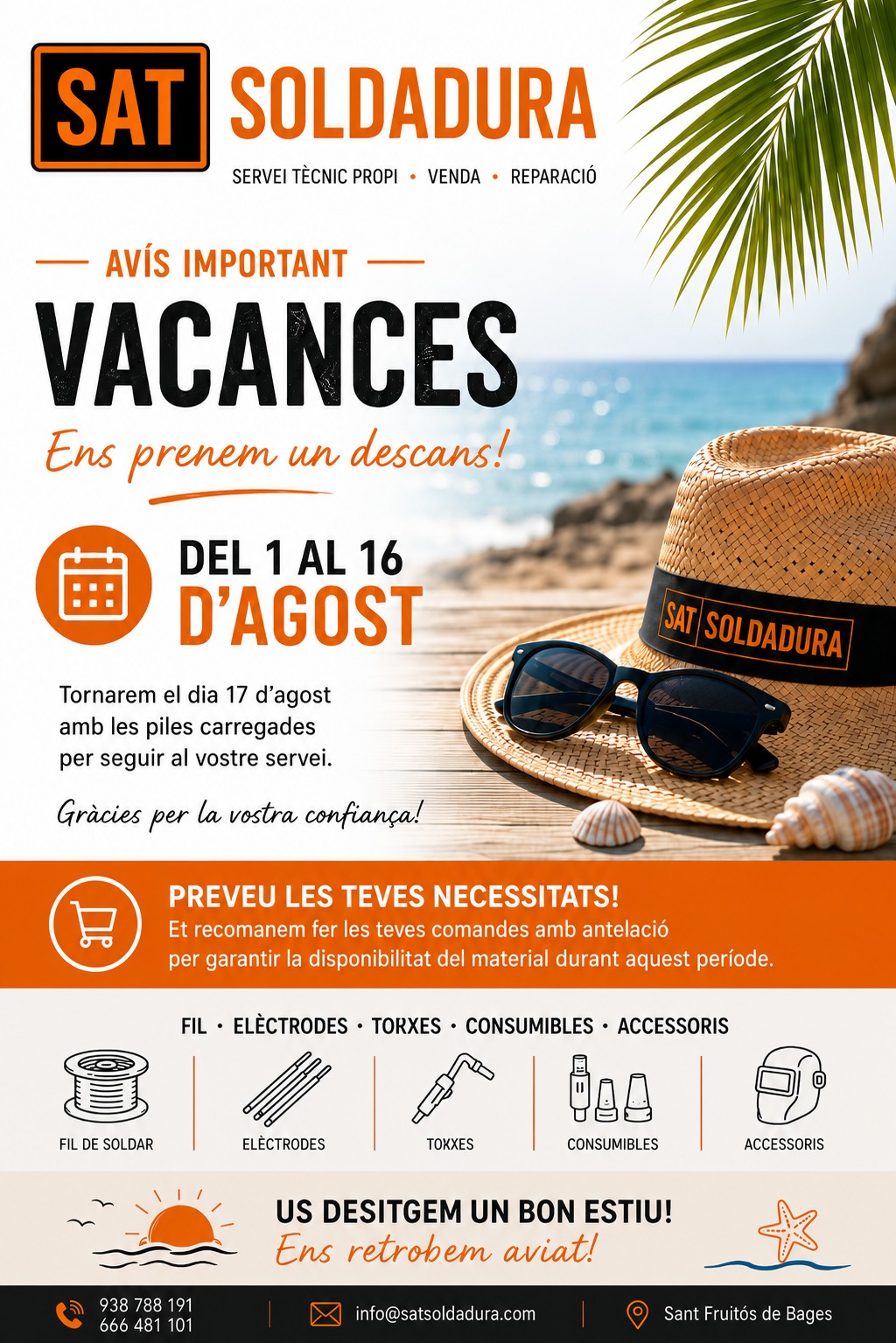 Cartel de vacances